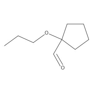 1-Propoxycyclopentane-1-carbaldehyde结构式