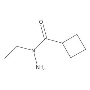 N-ethylcyclobutanecarbohydrazide结构式