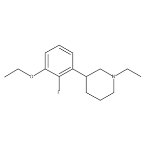 3-(3-Ethoxy-2-fluorophenyl)-1-ethylpiperidine Structure