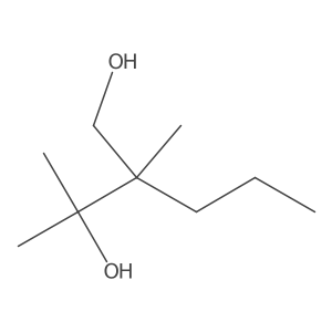 2,3-Dimethyl-2-propylbutane-1,3-diol Structure
