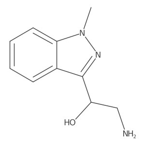 (1R)-2-amino-1-(1-methyl-1H-indazol-3-yl)ethan-1-ol Structure