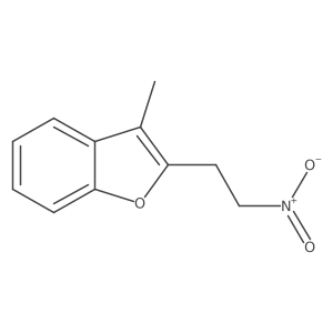 3-Methyl-2-(2-nitroethyl)-1-benzofuran结构式