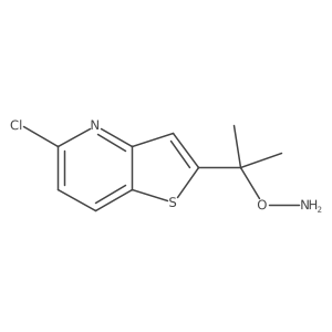 O-(2-{5-chlorothieno[3,2-b]pyridin-2-yl}propan-2-yl)hydroxylamine结构式