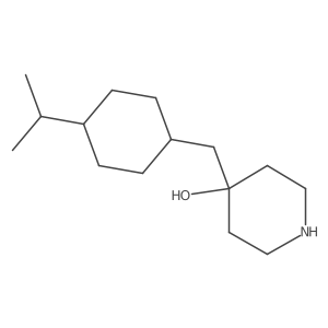 4-{[4-(Propan-2-yl)cyclohexyl]methyl}piperidin-4-ol Structure