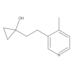 1-[2-(4-Methylpyridin-3-yl)ethyl]cyclopropan-1-ol Structure