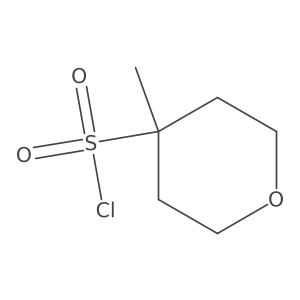 4-Methyloxane-4-sulfonyl chloride结构式