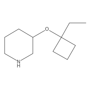 3-(1-Ethylcyclobutoxy)piperidine结构式