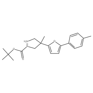 tert-butyl N-{3-amino-2-methyl-2-[5-(4-methylphenyl)furan-2-yl]propyl}carbamate Structure