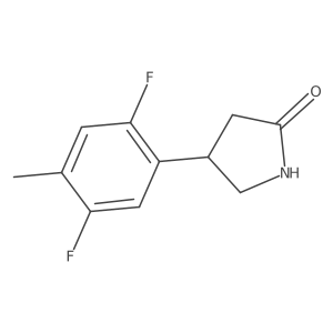 4-(2,5-Difluoro-4-methylphenyl)pyrrolidin-2-one Structure