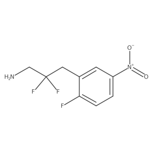2,2-Difluoro-3-(2-fluoro-5-nitrophenyl)propan-1-amine Structure