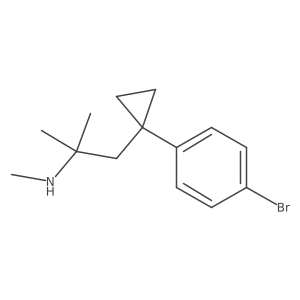 {1-[1-(4-Bromophenyl)cyclopropyl]-2-methylpropan-2-yl}(methyl)amine结构式