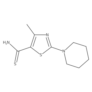 4-Methyl-2-(piperidin-1-yl)-1,3-thiazole-5-carbothioamide Structure