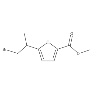 Methyl 5-(1-bromopropan-2-yl)furan-2-carboxylate结构式