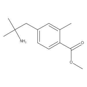 Methyl 4-(2-amino-2-methylpropyl)-2-methylbenzoate结构式