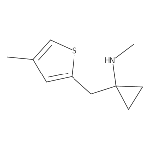 N-methyl-1-[(4-methylthiophen-2-yl)methyl]cyclopropan-1-amine Structure