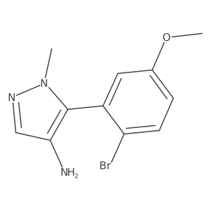 5-(2-bromo-5-methoxyphenyl)-1-methyl-1H-pyrazol-4-amine Structure