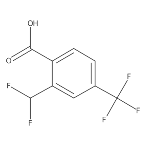 2-(Difluoromethyl)-4-(trifluoromethyl)benzoicacid Structure