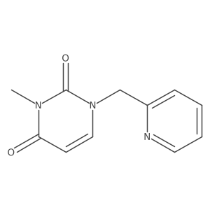 3-Methyl-1-[(pyridin-2-yl)methyl]-1,2,3,4-tetrahydropyrimidine-2,4-dione结构式