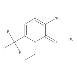 3-Amino-1-ethyl-6-(trifluoromethyl)pyridin-2-one;hydrochloride Structure