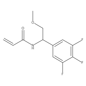 N-[2-Methoxy-1-(3,4,5-trifluorophenyl)ethyl]prop-2-enamide结构式