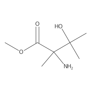 Methyl 2-amino-3-hydroxy-2,3-dimethylbutanoate结构式
