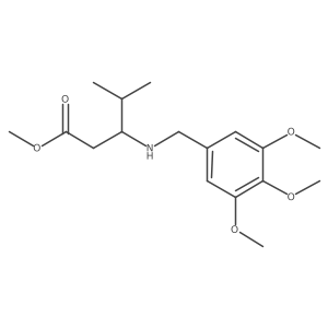 Methyl 4-methyl-3-{[(3,4,5-trimethoxyphenyl)methyl]amino}pentanoate Structure