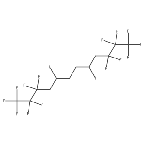 1,1,1,2,2,3,3,10,10,11,11,12,12,12-Tetradecafluoro-5,8-diiodododecane结构式