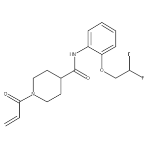 N-[2-(2,2-Difluoroethoxy)phenyl]-1-prop-2-enoylpiperidine-4-carboxamide Structure