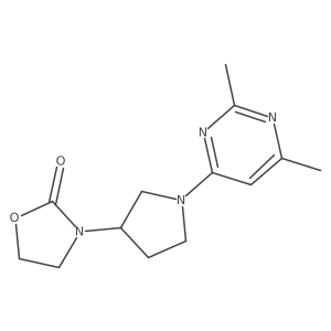 3-[1-(2,6-Dimethylpyrimidin-4-yl)pyrrolidin-3-yl]-1,3-oxazolidin-2-one Structure