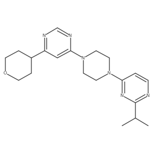 4-(Oxan-4-yl)-6-{4-[2-(propan-2-yl)pyrimidin-4-yl]piperazin-1-yl}pyrimidine Structure