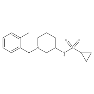 N-{1-[(2-methylphenyl)methyl]piperidin-3-yl}cyclopropanesulfonamide Structure
