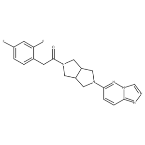 2-(2,4-Difluorophenyl)-1-(5-{[1,2,4]triazolo[4,3-b]pyridazin-6-yl}-octahydropyrrolo[3,4-c]pyrrol-2-yl)ethan-1-one结构式