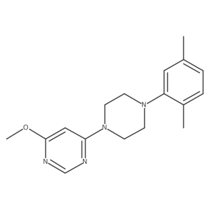 4-[4-(2,5-Dimethylphenyl)piperazin-1-yl]-6-methoxypyrimidine Structure