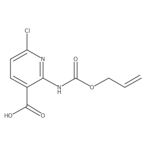 6-Chloro-2-{[(prop-2-en-1-yloxy)carbonyl]amino}pyridine-3-carboxylic acid结构式