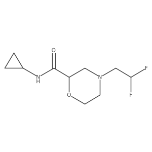 N-cyclopropyl-4-(2,2-difluoroethyl)morpholine-2-carboxamide Structure