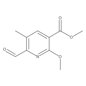 Methyl 6-formyl-2-methoxy-5-methylnicotinate结构式