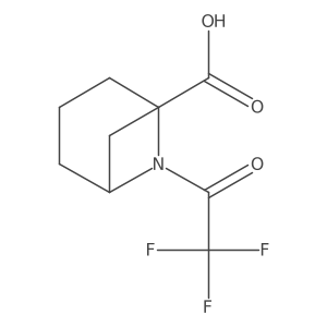 6-(2,2,2-Trifluoroacetyl)-6-azabicyclo[3.1.1]heptane-1-carboxylic acid Structure