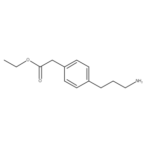 Ethyl 2-[4-(3-aminopropyl)phenyl]acetate结构式