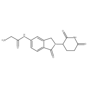 2-amino-N-[2-(2,6-dioxo-3-piperidyl)-1-oxo-isoindolin-5-yl]acetamide结构式