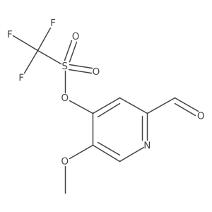 2-Formyl-5-methoxypyridin-4-yl trifluoromethanesulfonate结构式
