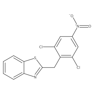 2-[(2,6-Dichloro-4-nitrophenyl)methyl]-1,3-benzothiazole Structure