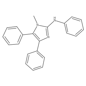 1-Methyl-N,4,5-triphenyl-1H-imidazol-2-amine结构式