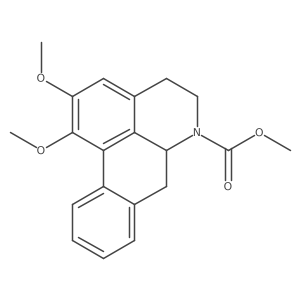 methyl (6aS)-1,2-dimethoxy-5,6,6a,7-tetrahydro-4H-dibenzo[de,g]quinoline-6-carboxylate结构式