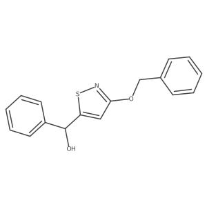 alpha-Phenyl-3-(benzyloxy)isothiazole-5-methanol结构式