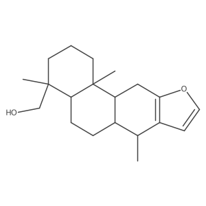 (4S,4aR,6aS,7R,11aS,11bR)-1,2,3,4,4a,5,6,6a,7,11,11a,11b-Dodecahydro-4,7,11b-trimethylphenanthro[3,2-b]furan-4-methanol结构式