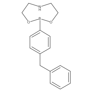 2-(4-Benzylphenyl)-1,3,6,2-dioxazaborocane结构式