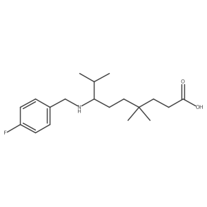 7-[[(4-Fluorophenyl)methyl]amino]-4,4,8-trimethylnonanoic acid Structure