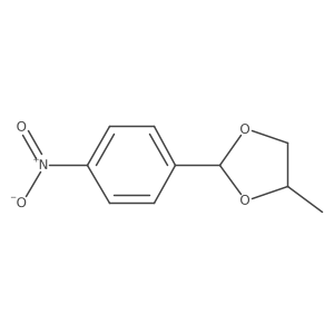 4-Methyl-2-(4-nitrophenyl)-1,3-dioxolane结构式