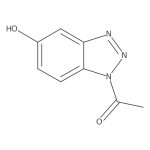 1-(5-Hydroxybenzotriazol-1-yl)ethanone Structure