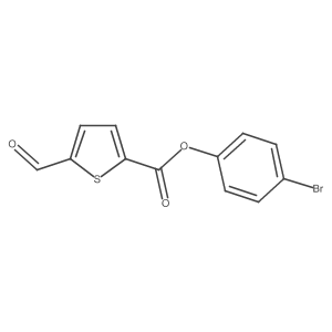 4-Bromophenyl 5-formyl-2-thiophenecarboxylate结构式